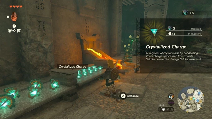 Screenshot einer Konstruktmacht in Zelda: Tears of the Kingdom