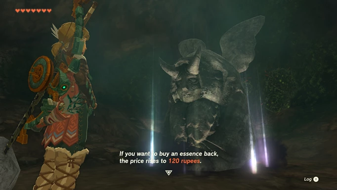 Screenshot der Gehörnten Statue in Zelda Tears of the Kingdom