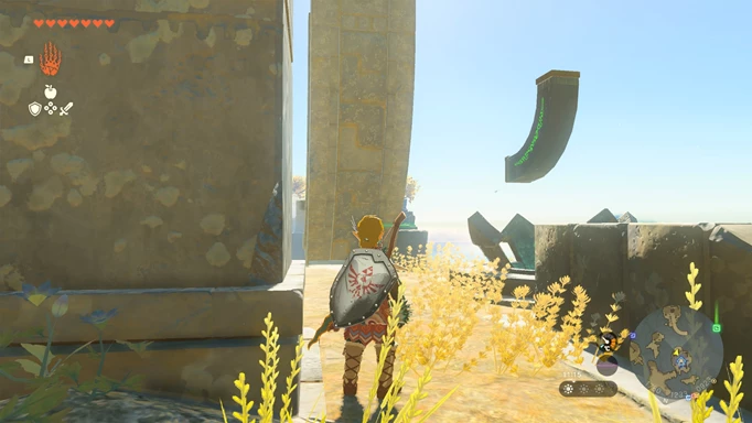 Screenshot der ersten Rotation für den Josiu-Schrein in Zelda: Tears of the Kingdom