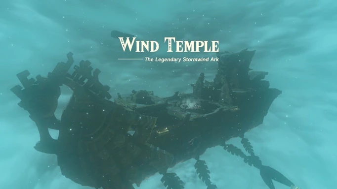 Das Bild zeigt den Windtempel aus The Legend of Zelda: Tears of the Kingdom