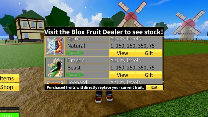 Mythische Früchte von Blox Fruits Vollständige Liste und wie man sie bekommt Neueste