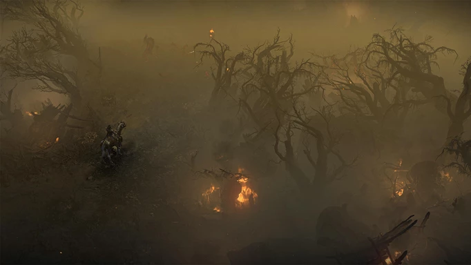 Bild eines trüben Sumpfes in Diablo 4
