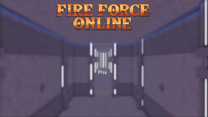 Das Hauptmenü von Fire Force Online, dem Spiel, in dem Sie ein White Clad werden können