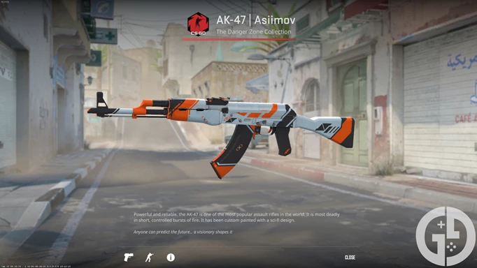 Bild des AK-47 Asiimov-Skins in CS2