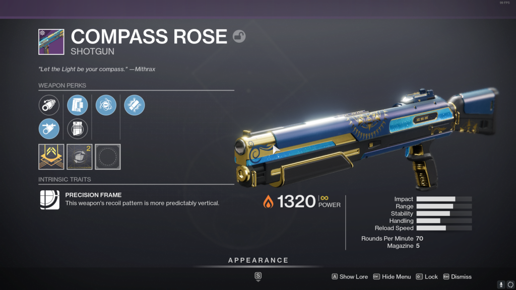 Destiny 2 Compass Rose God Roll