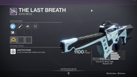 Destiny 2 The Last Breath Guide – God Roll & wie man es bekommt
