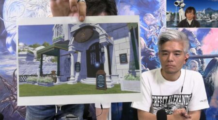 Final Fantasy 14's director and producer Naoki Yoshida shows off a new exterior for Endwalker Housing.