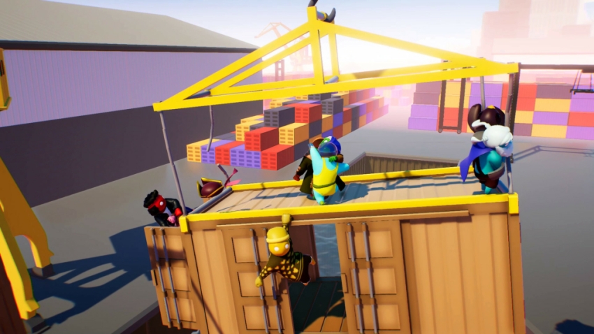 Gang Beasts Containerbühne