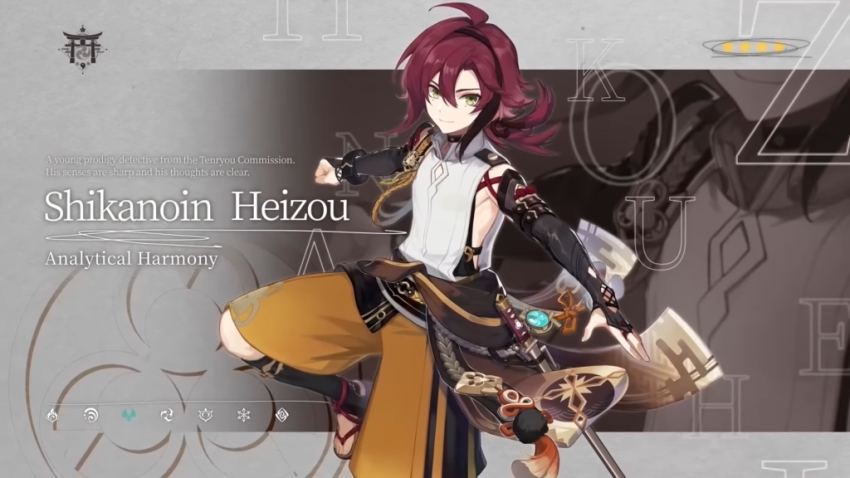 Das nächste Genshin Impact-Banner bringt Shikanoin Heizou als Benutzer eines Nahkampfkatalysators.