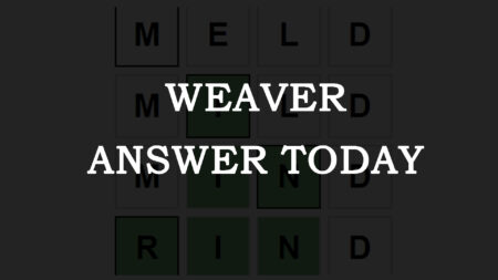 Weaver Answer Today: Tuesday 15 November 2022