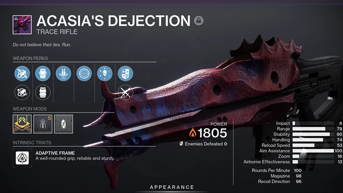 Destiny 2 Acasia's Dejection: Die Vorteile der Waffe