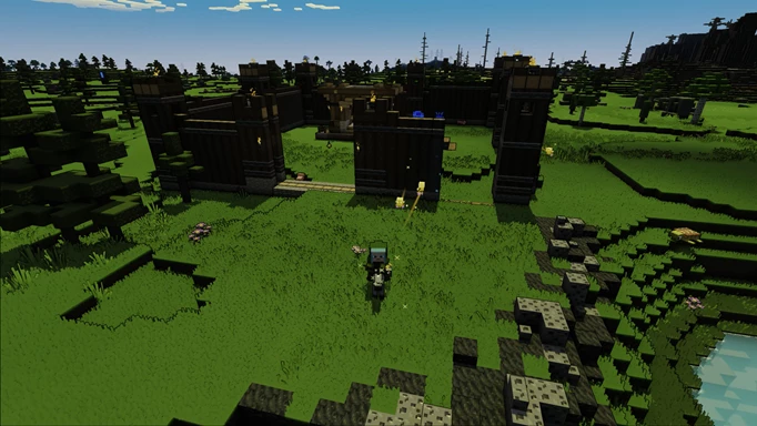 Minecraft Legends Multiplayer-Image, das keinen geteilten Bildschirm unterstützt