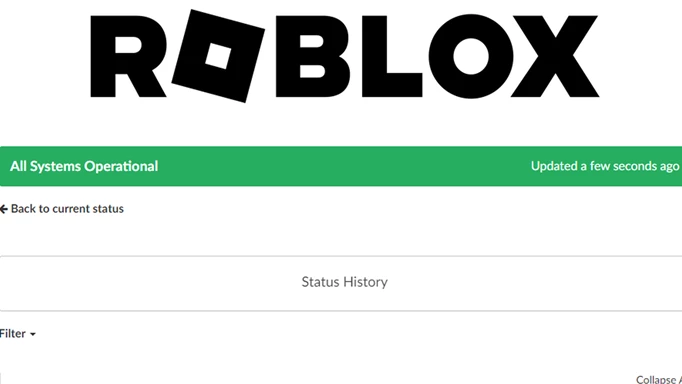 Die Roblox-Serverstatus-Website