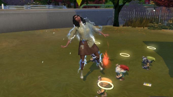 vom Blitz getroffen von unzufriedenen Gnomen in Die Sims 4