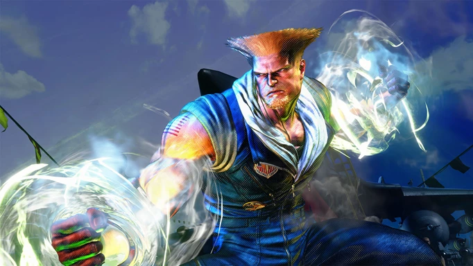 Das Bild zeigt Guile, wie er in Street Fighter 6 erscheint