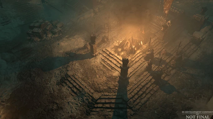 Fractured Peaks-Standort in Diablo 4, der auf PS5 und Xbox Series X großartig aussieht