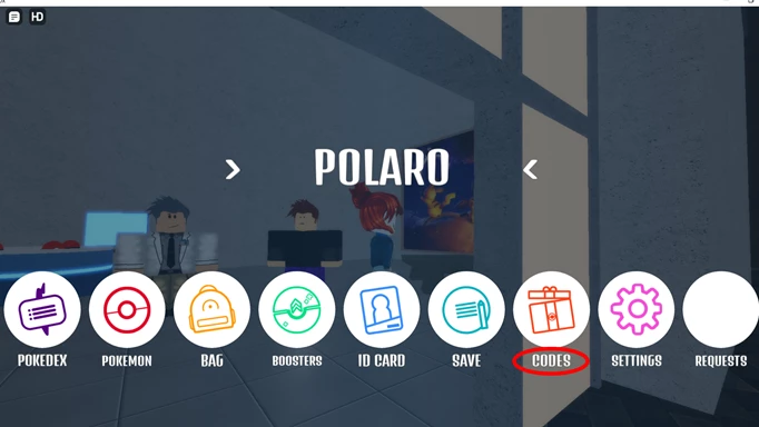Screenshot, der zeigt, wie man Project Polaro-Codes einlöst