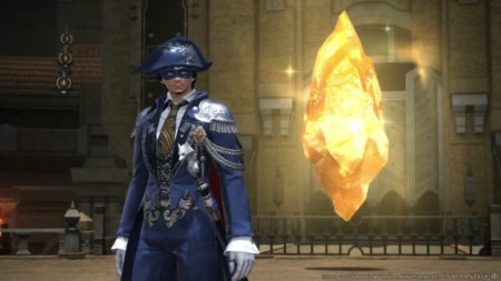 A blue mage and a crystal