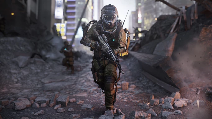 Soldat mit Waffe in Call of Duty Advanced Warfare