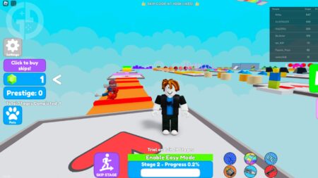 All Mega Easy Obby codes to get free Skips in October 2023
