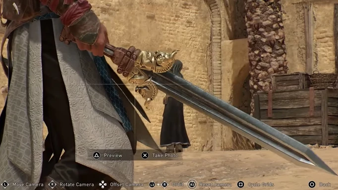 Eine Nahaufnahme des Rostam-Schwerts in Assassin's Creed Mirage