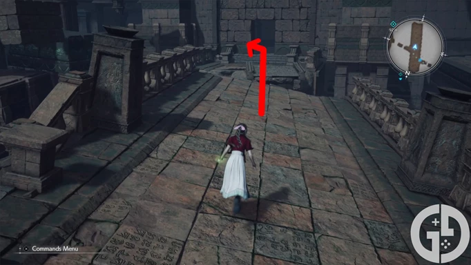 Bild, das den Standort von Brisingamen von Red XIII in Final Fantasy 7 Rebirth zeigt