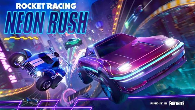 Neon Rush-Autos in Rocket Racing