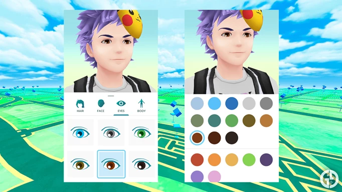 Neue Avatar-Optionen für Augen in Pokemon GO