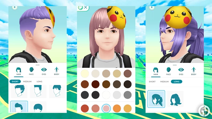 Frisuren im Avatar-Update von Pokemon GO