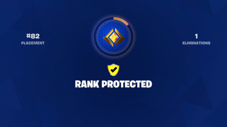What does 'rank protected' mean in Fortnite?